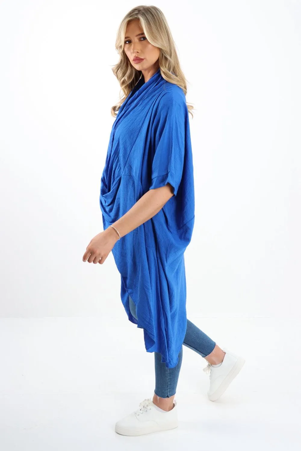 Made In Italy Oversized Wrap Tunic