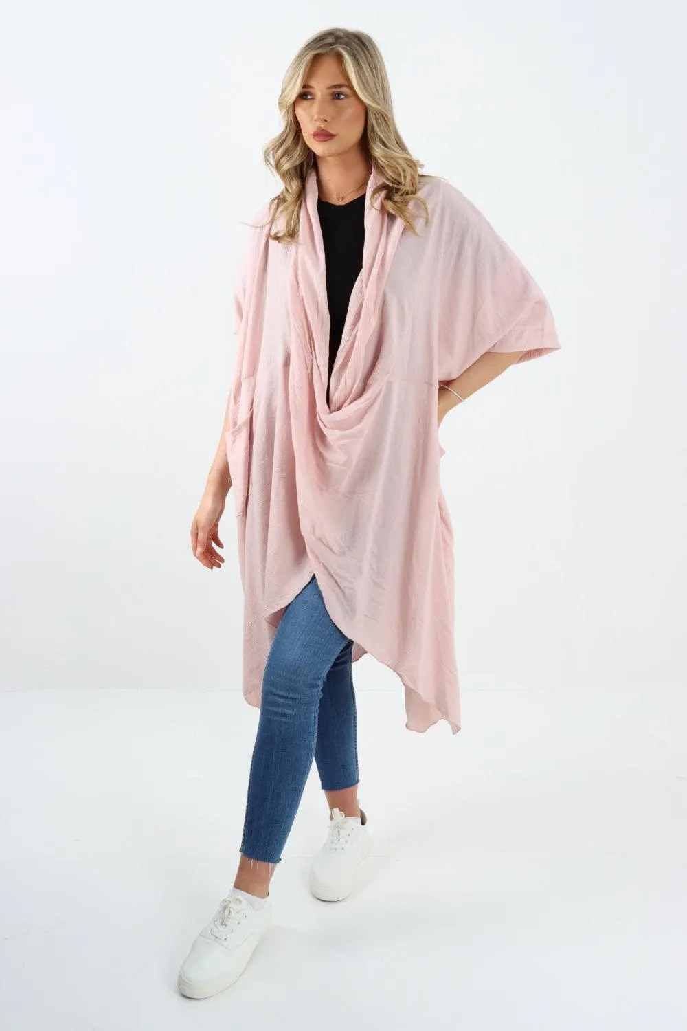 Made In Italy Oversized Wrap Tunic