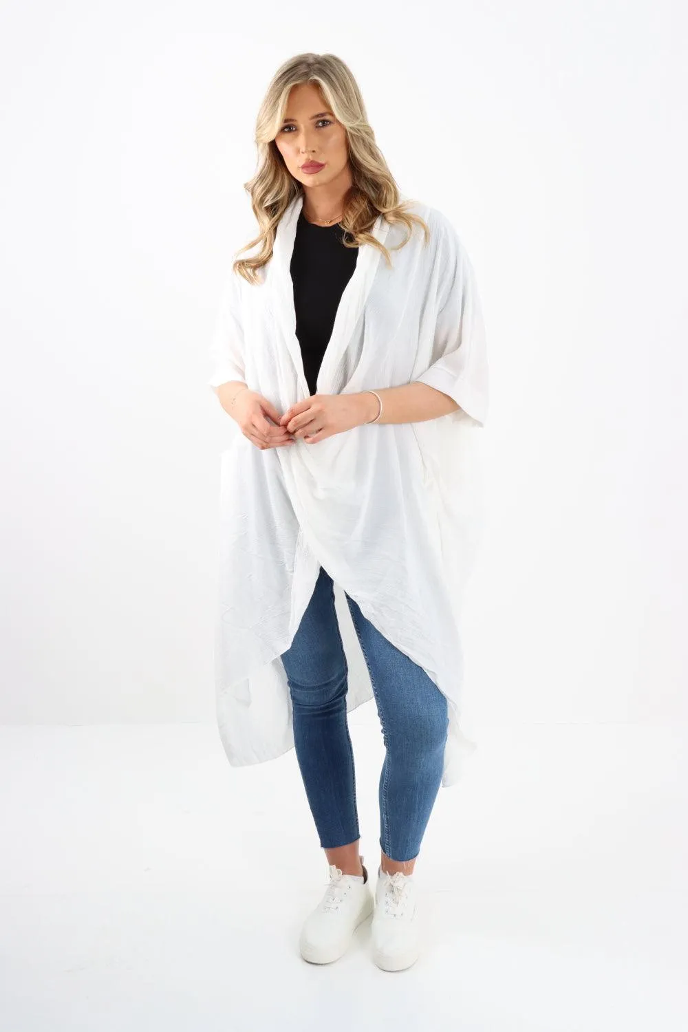 Made In Italy Oversized Wrap Tunic