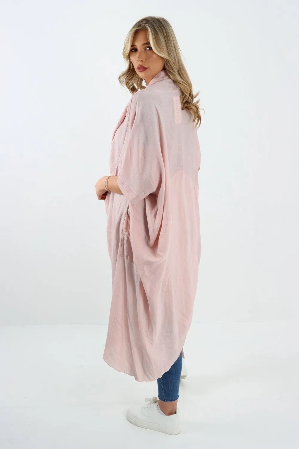 Made In Italy Oversized Wrap Tunic