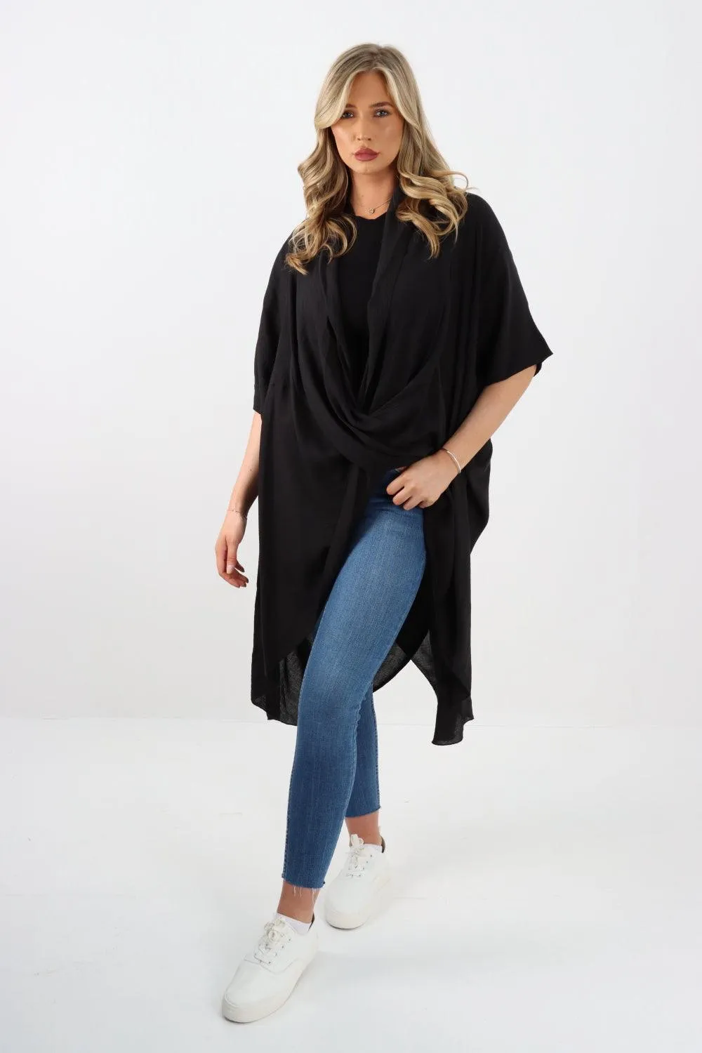 Made In Italy Oversized Wrap Tunic