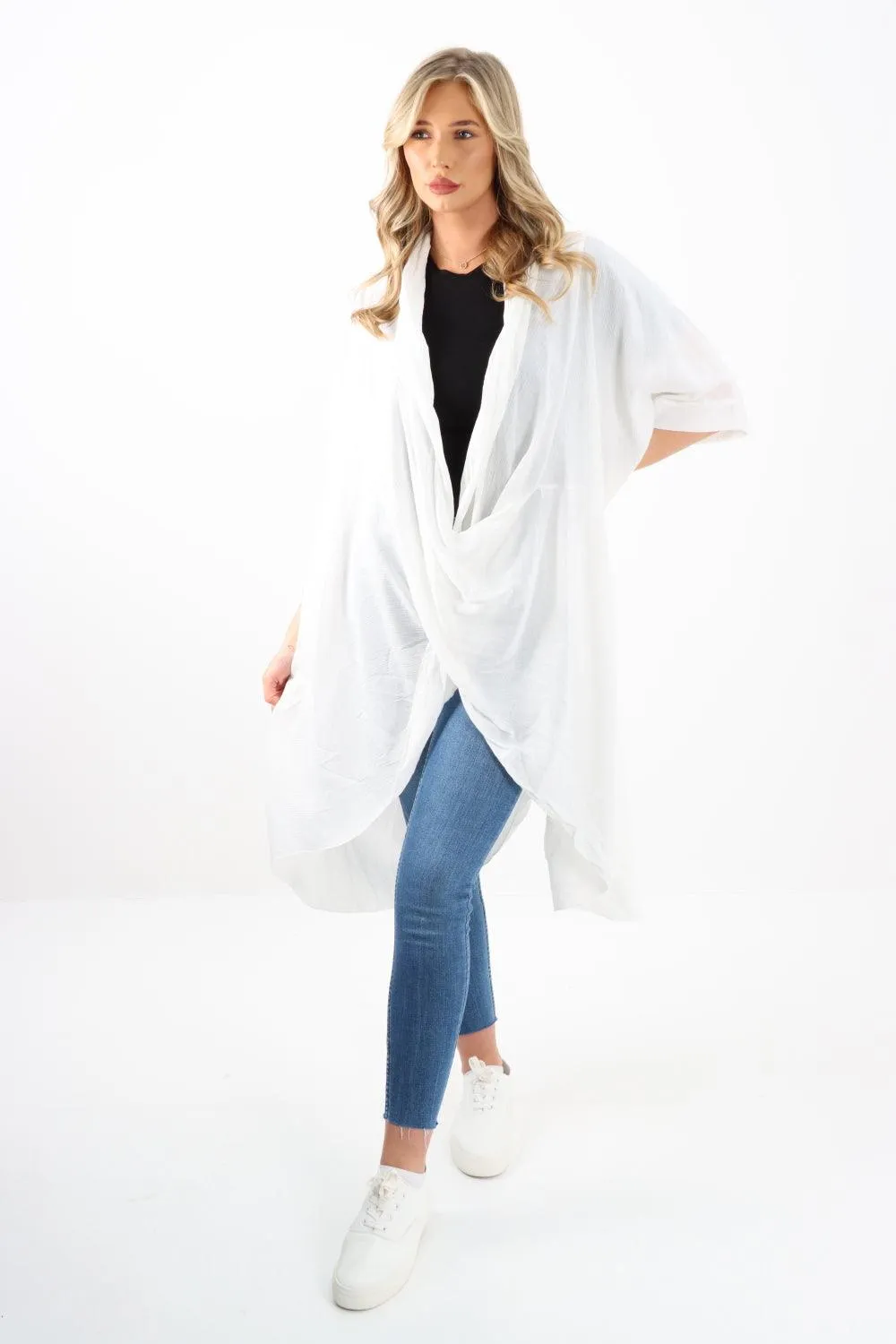 Made In Italy Oversized Wrap Tunic