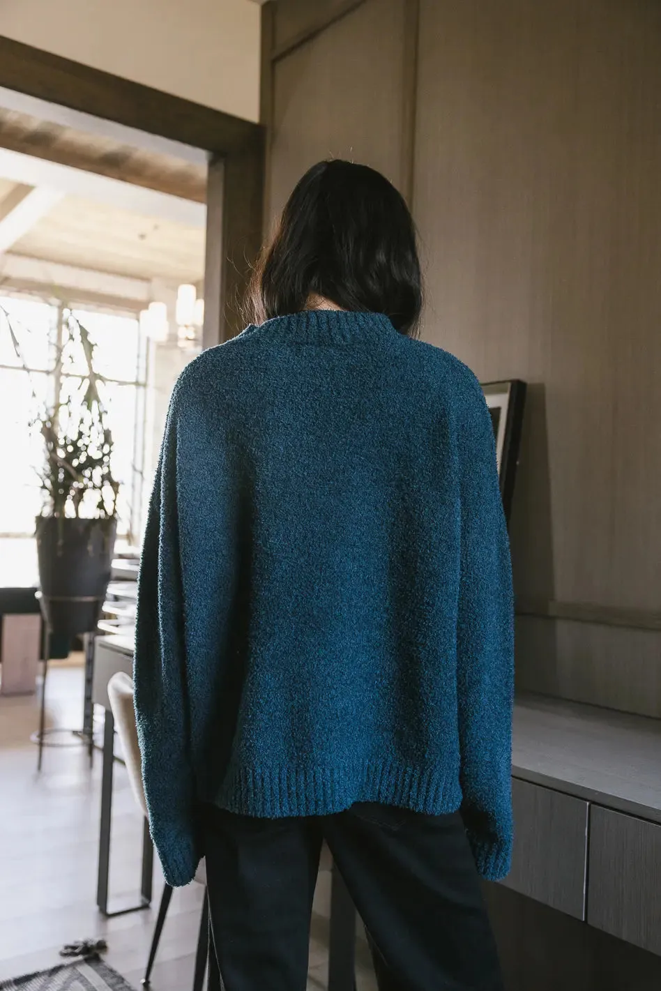 Madilyn Cozy Sweater in Teal - FINAL SALE