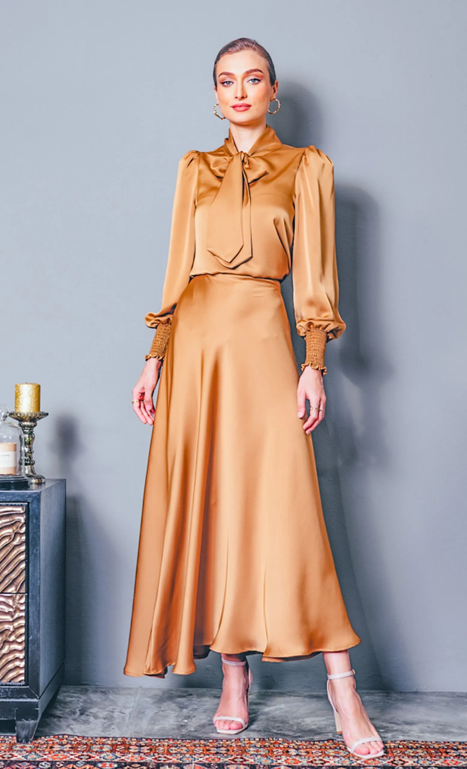 Marienne Skirt in Amber Brown