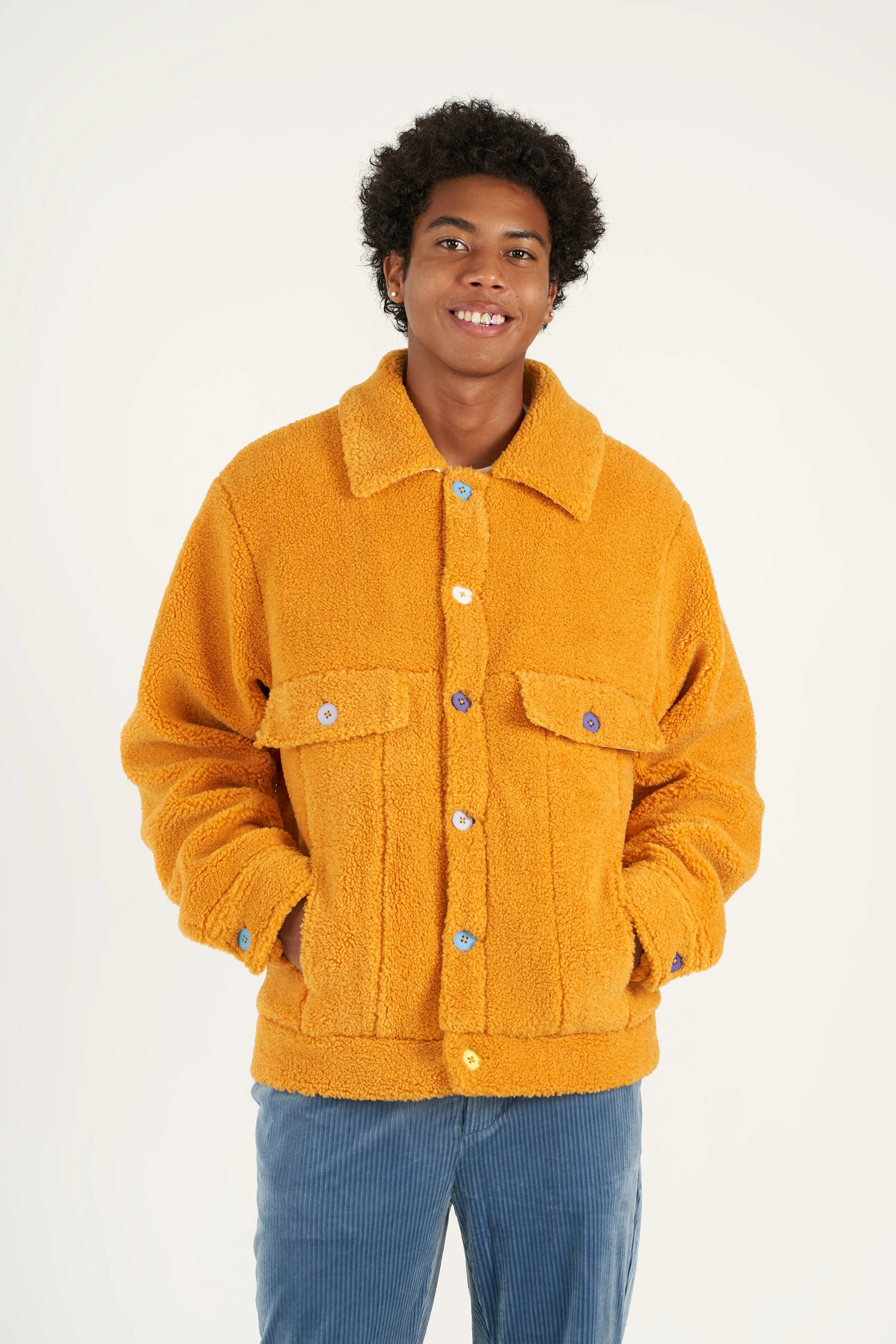 Marigold Sherpa Fleece Jacket