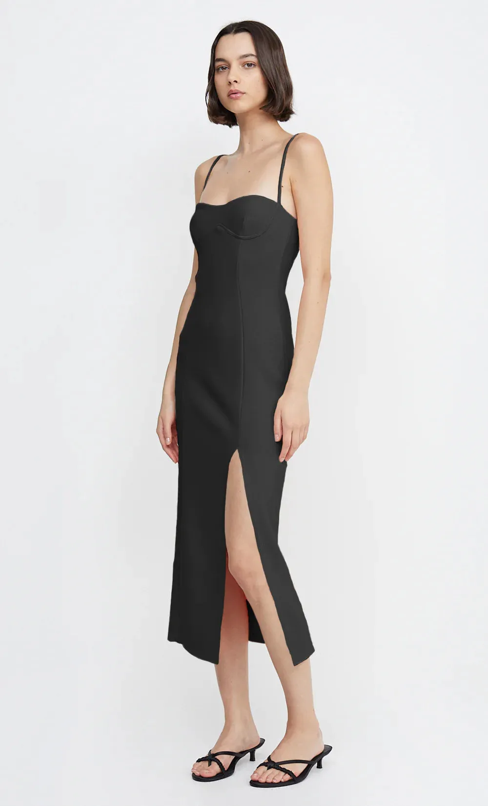 Marisol Midi Dress - Black