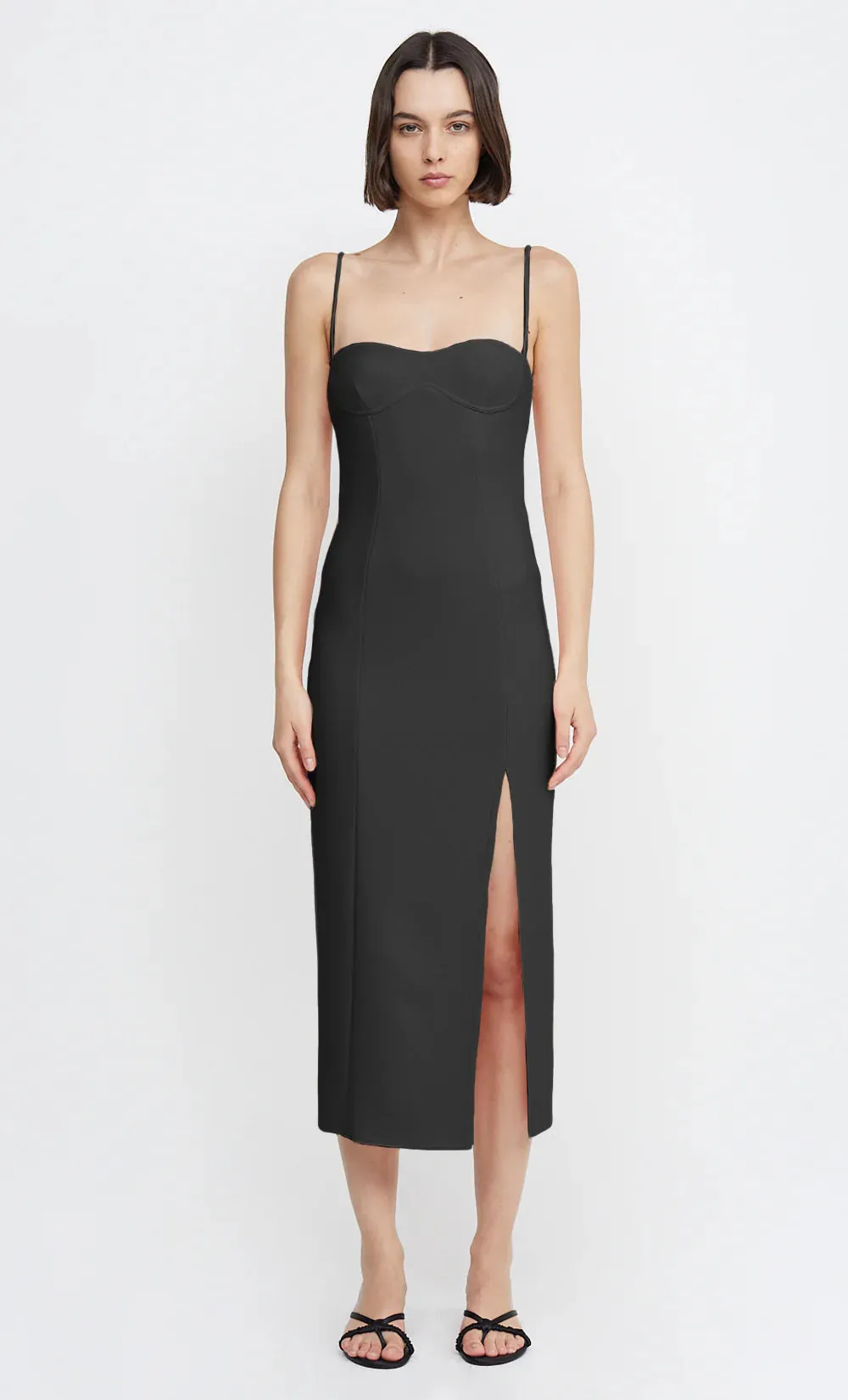 Marisol Midi Dress - Black