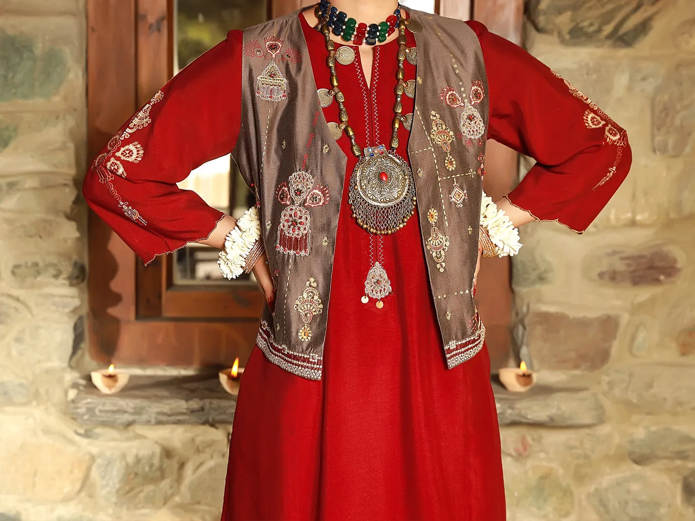 Maroon Tunic - AL-LK-836