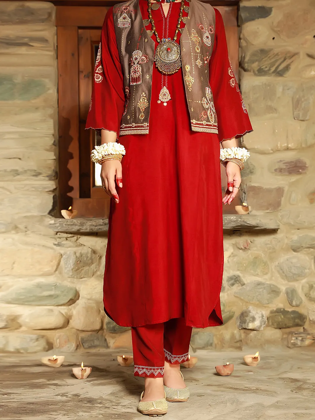 Maroon Tunic - AL-LK-836