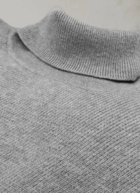 Men's St. Moritz Turtleneck Sweater in Dove Grey