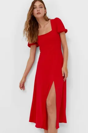 Midi-Jurk Met Rug Dress