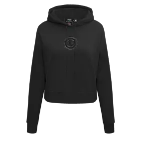 MLB CHICAGO CUBS NEUTRAL WOMEN'S CROPPED PO HOODIE (BLACK)