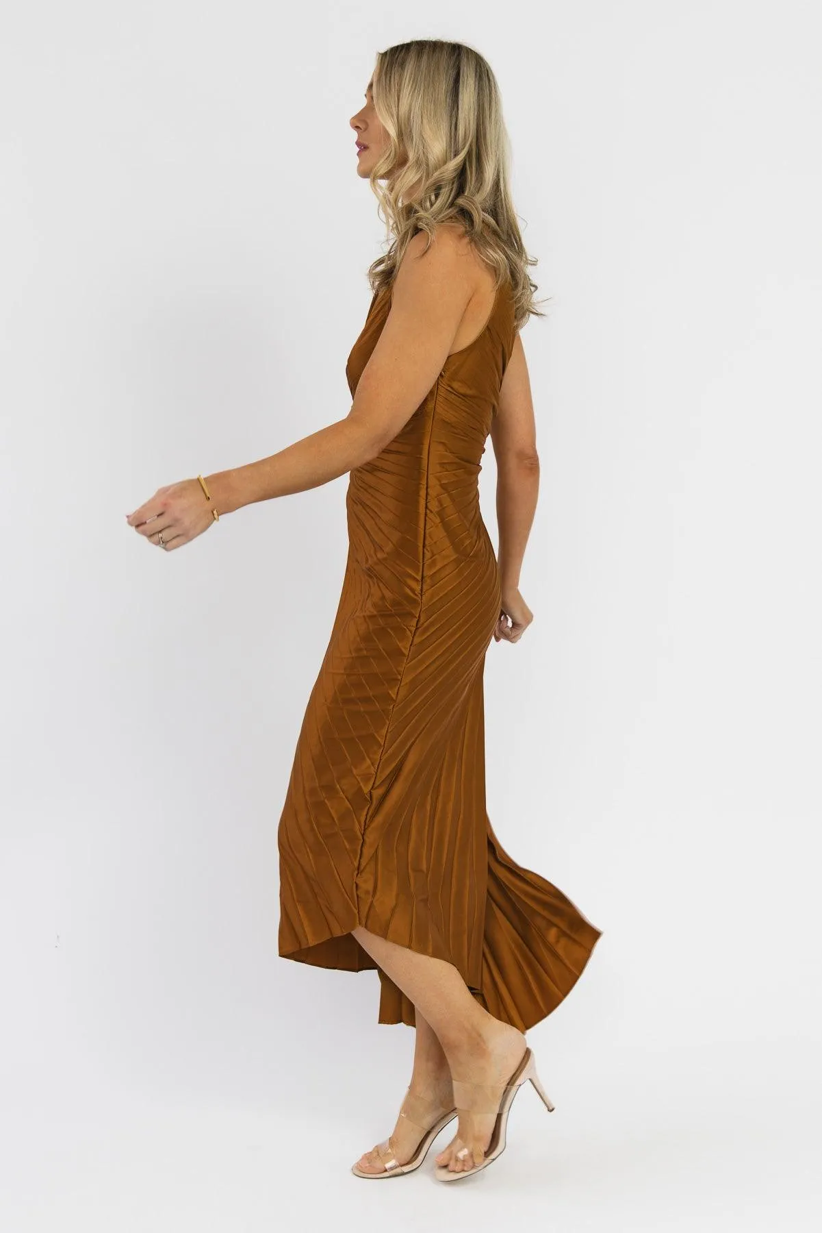 Monroe Golden Maxi Dress