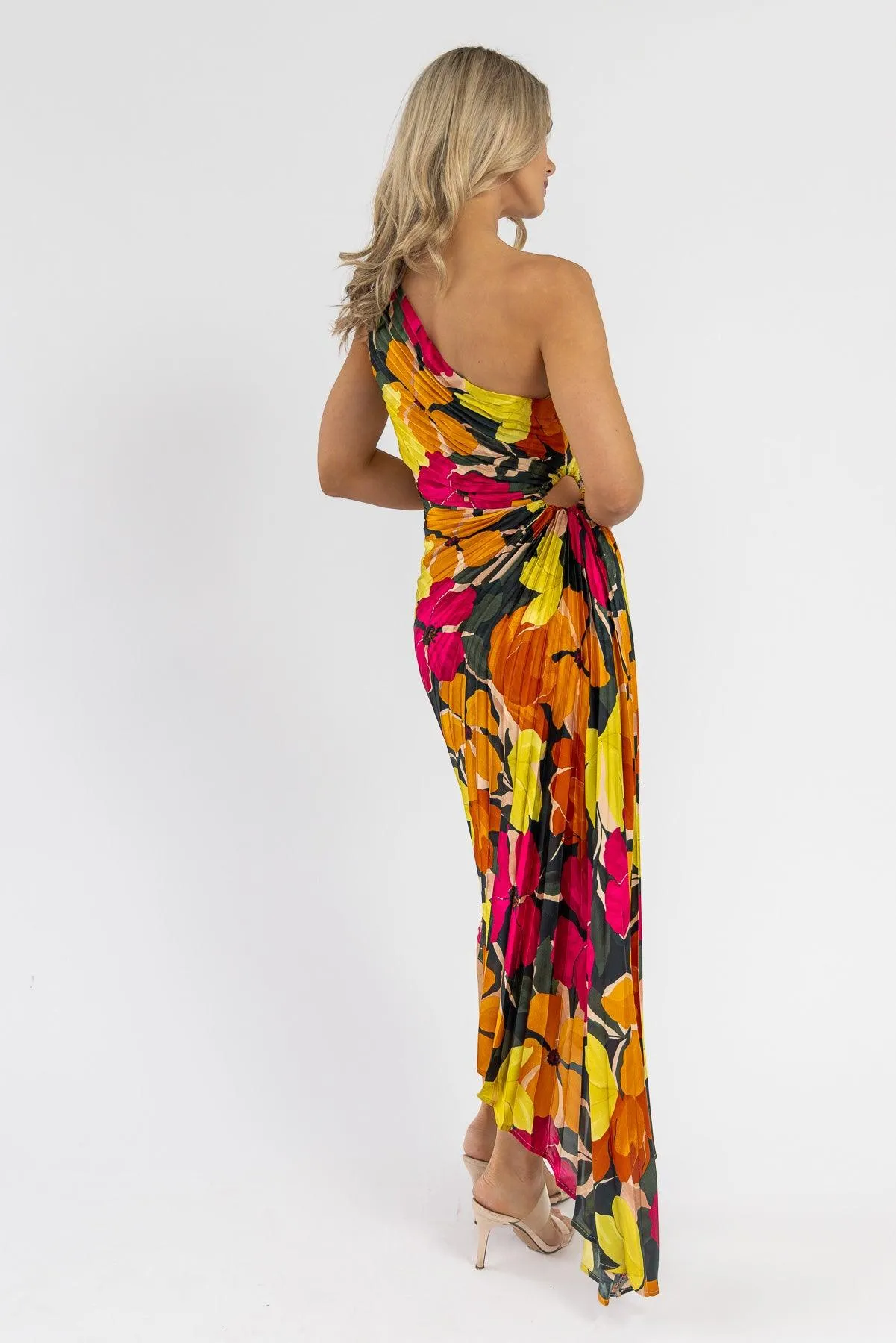 Monroe Pink Floral Maxi Dress