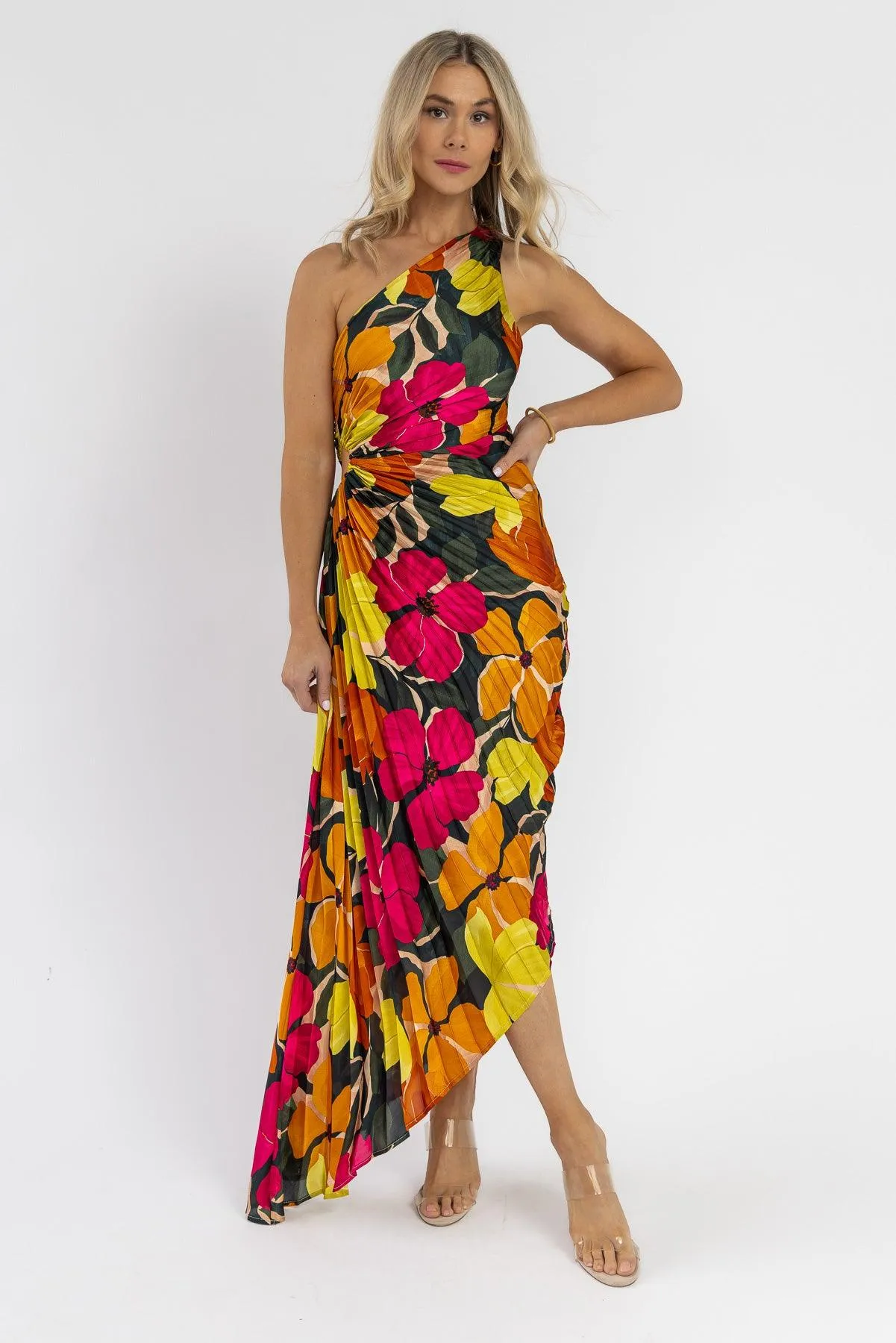 Monroe Pink Floral Maxi Dress