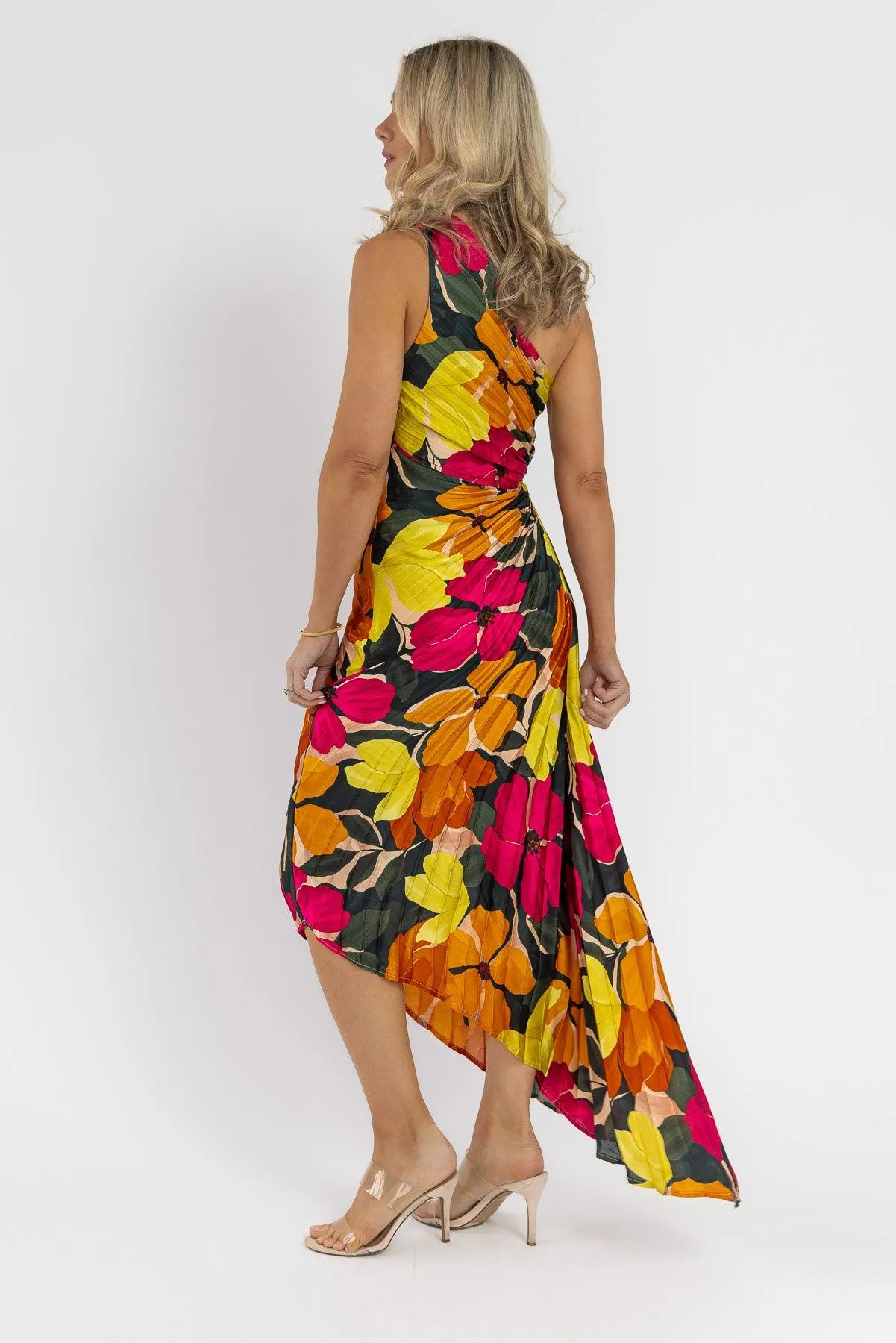 Monroe Pink Floral Maxi Dress