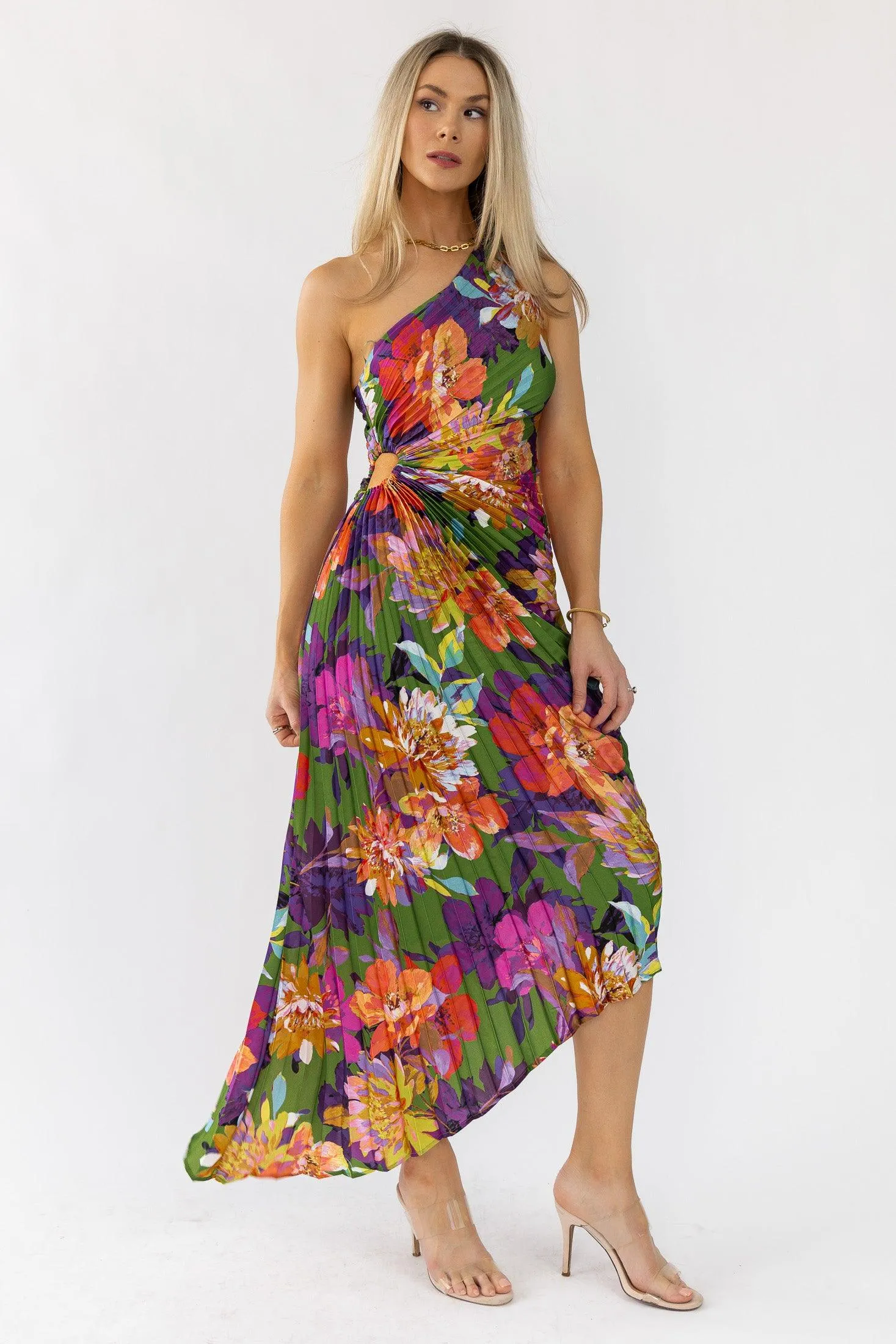 Monroe Purple Floral Maxi Dress