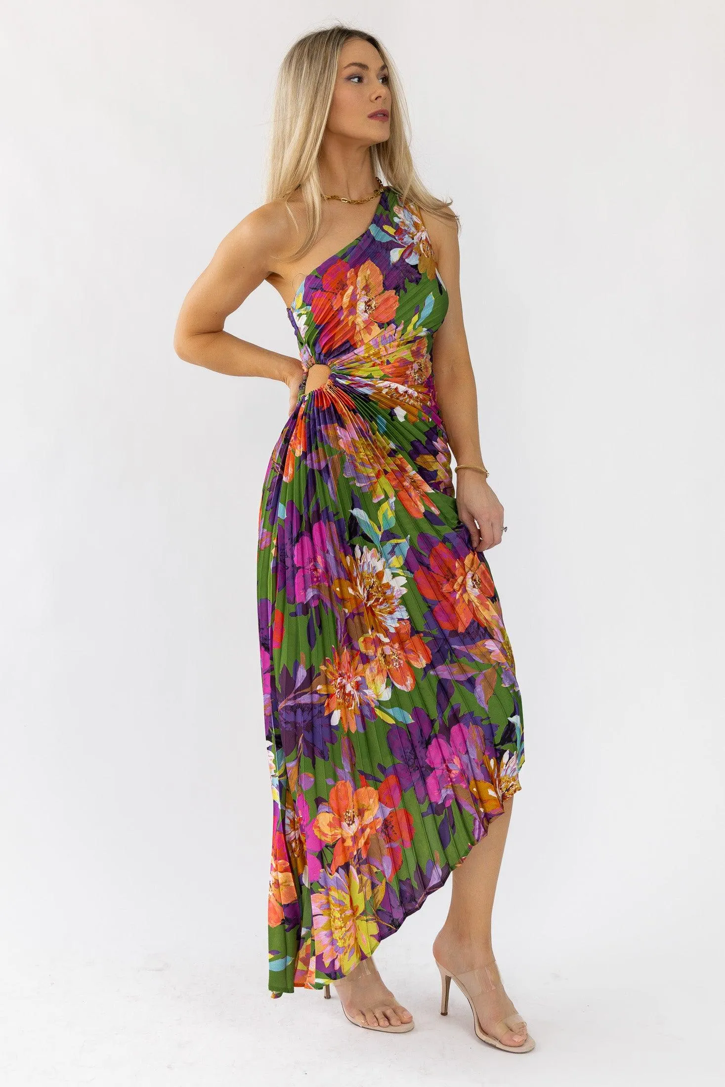 Monroe Purple Floral Maxi Dress