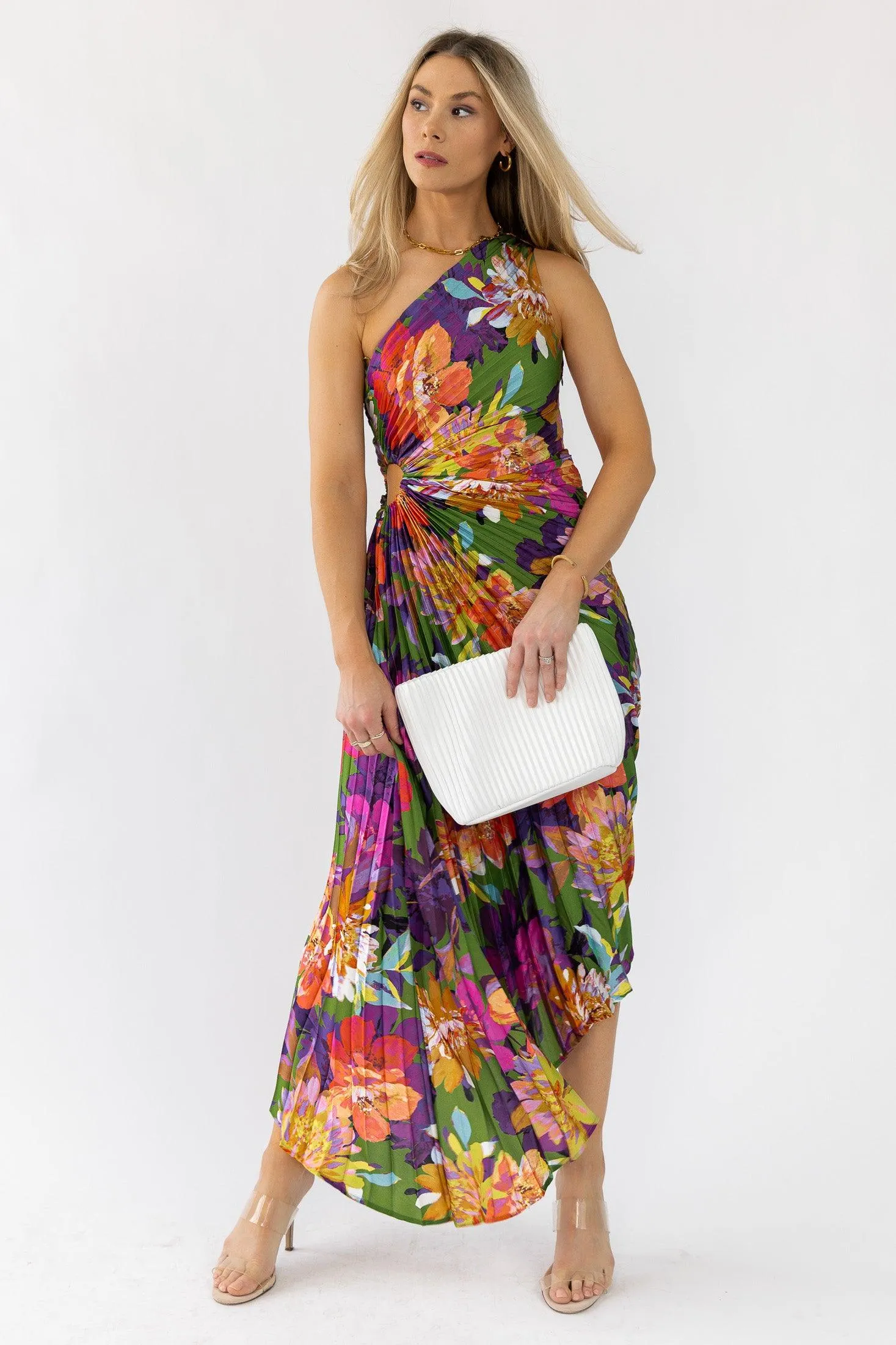 Monroe Purple Floral Maxi Dress