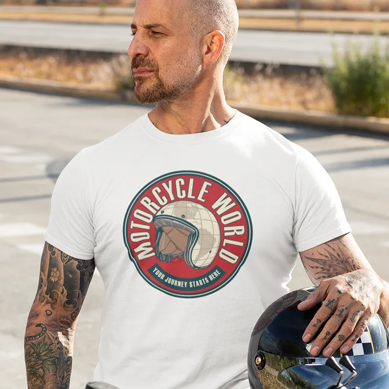 MOTORCYCLE WORLD T SHIRT