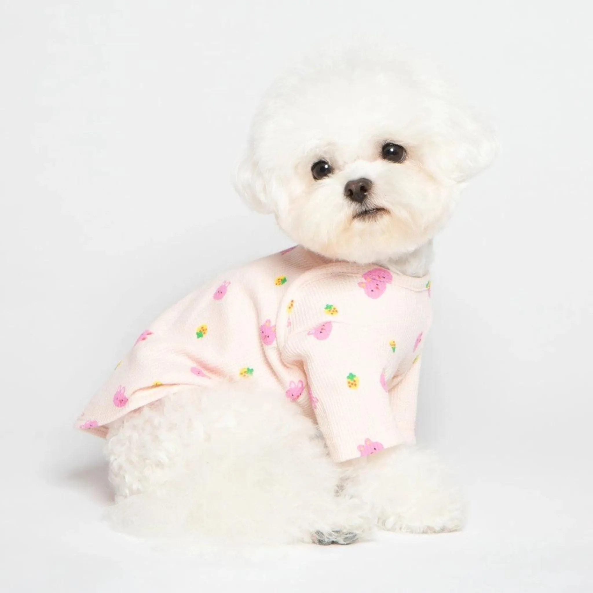 NEW ARRIVAL Cute Funny Bunny Pink Cozy Top For Pets