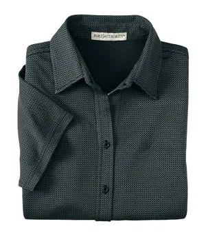 NEW  Port Authority? - Ladies Herringbone Sport Shirt with Wicking.  L495