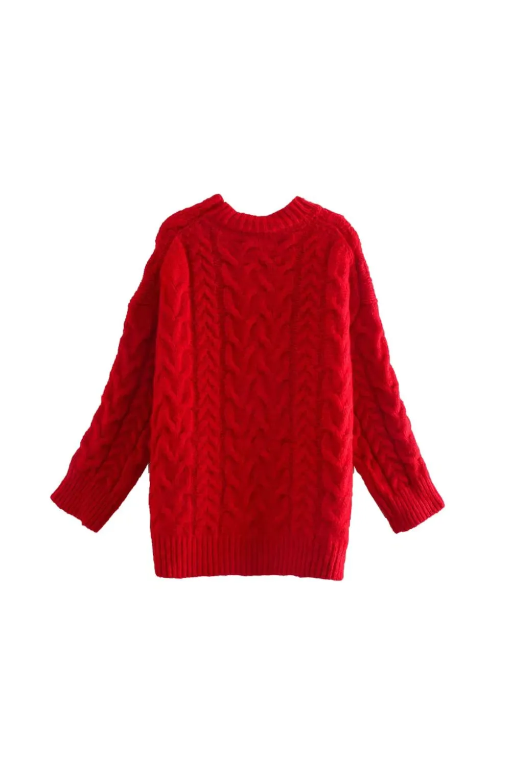 ‘Norma’ Pullover Sweater in Cable Knit