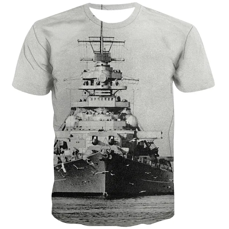 Ocean T-shirt Men Military Tshirts Novelty Metal T-shirts Graphic Bird Tshirt Anime Harajuku T-shirts 3d