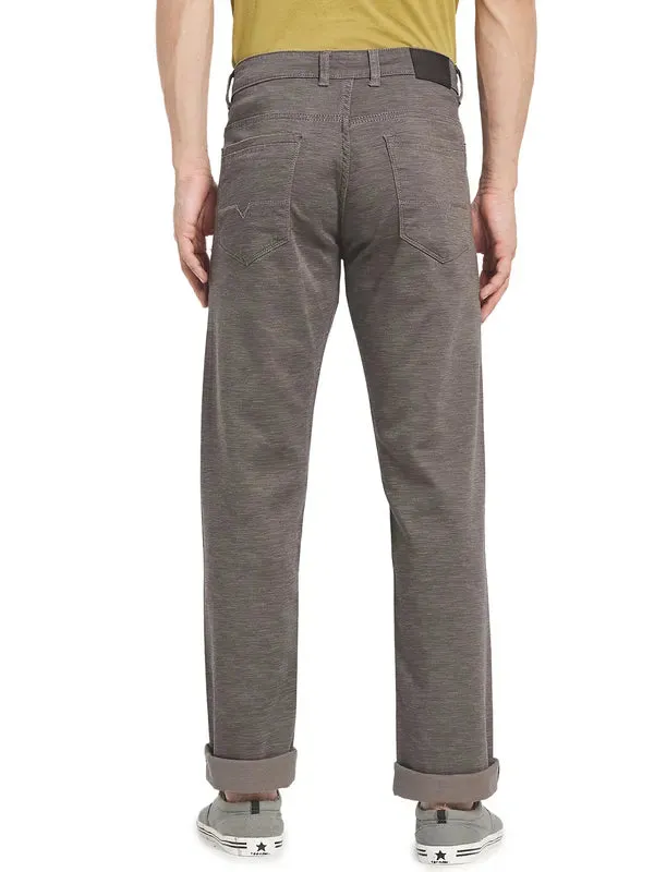 Octave Men Grey Chinos Cotton Trousers