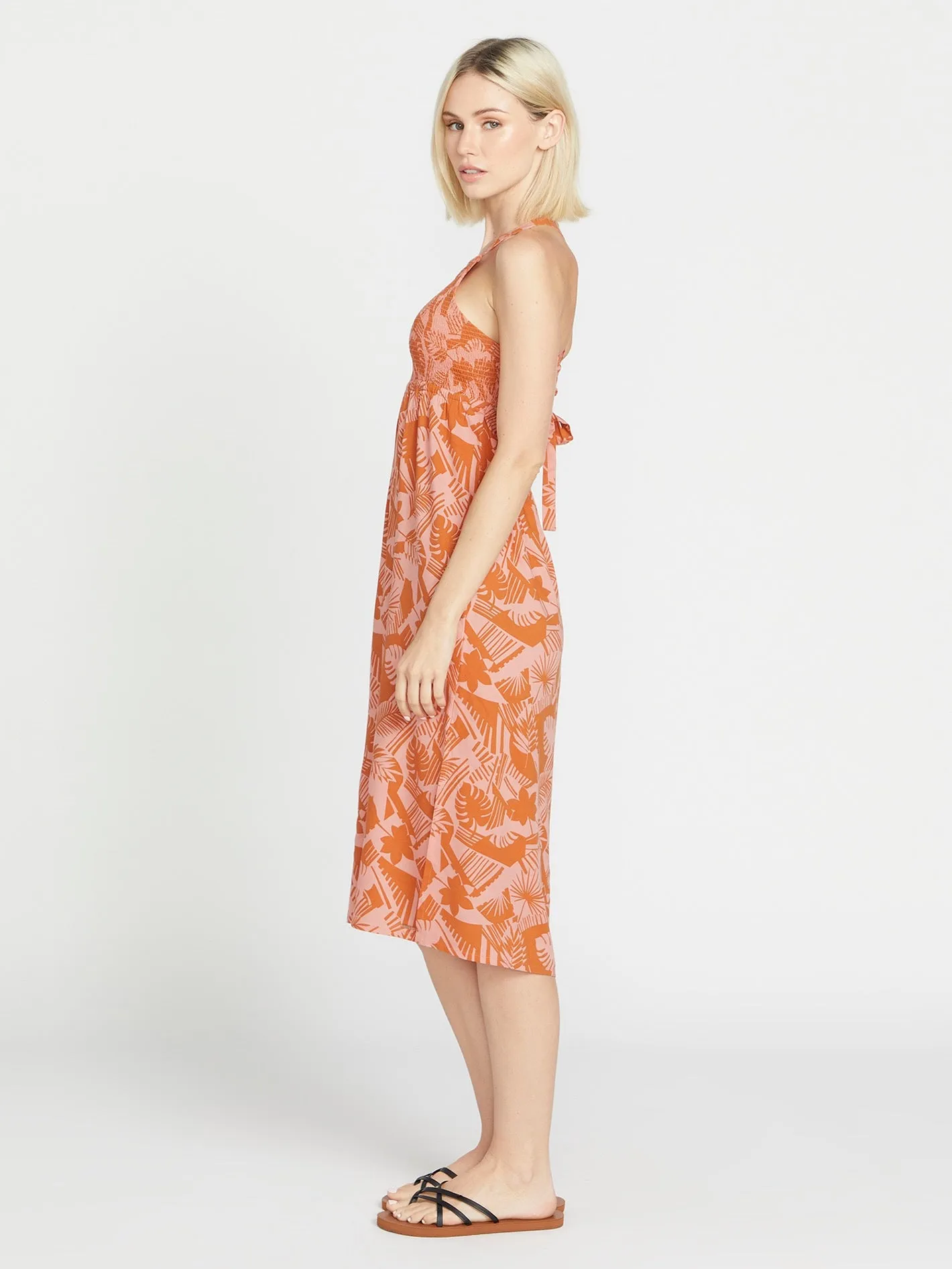 Off Tropic Dress - Burnt Sienna