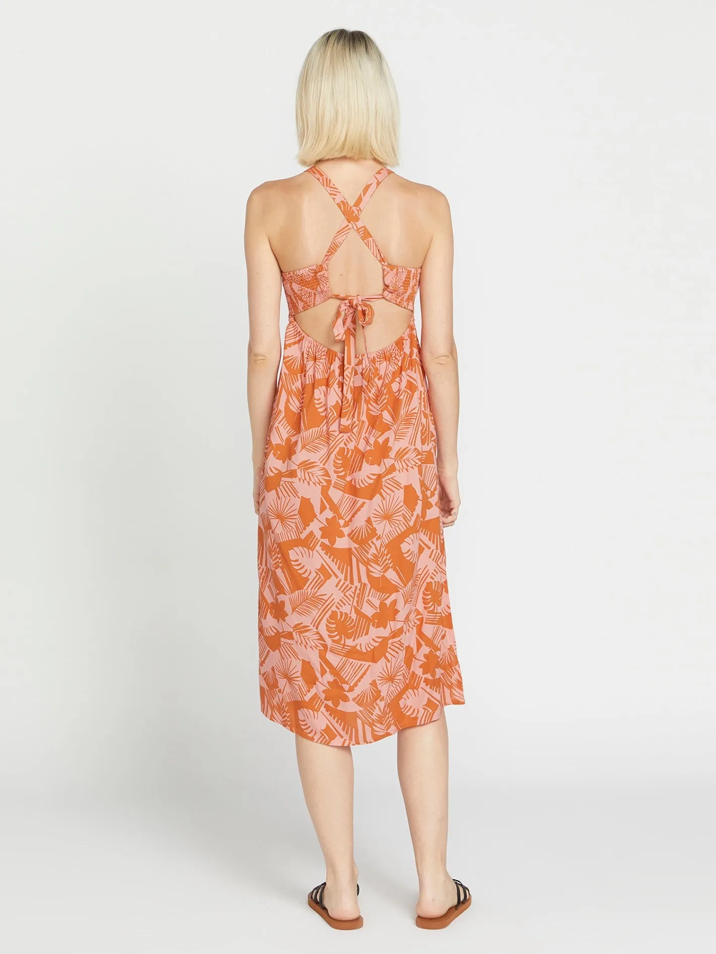 Off Tropic Dress - Burnt Sienna