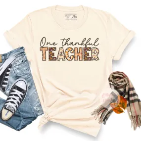 One Thankful Teacher Shirt