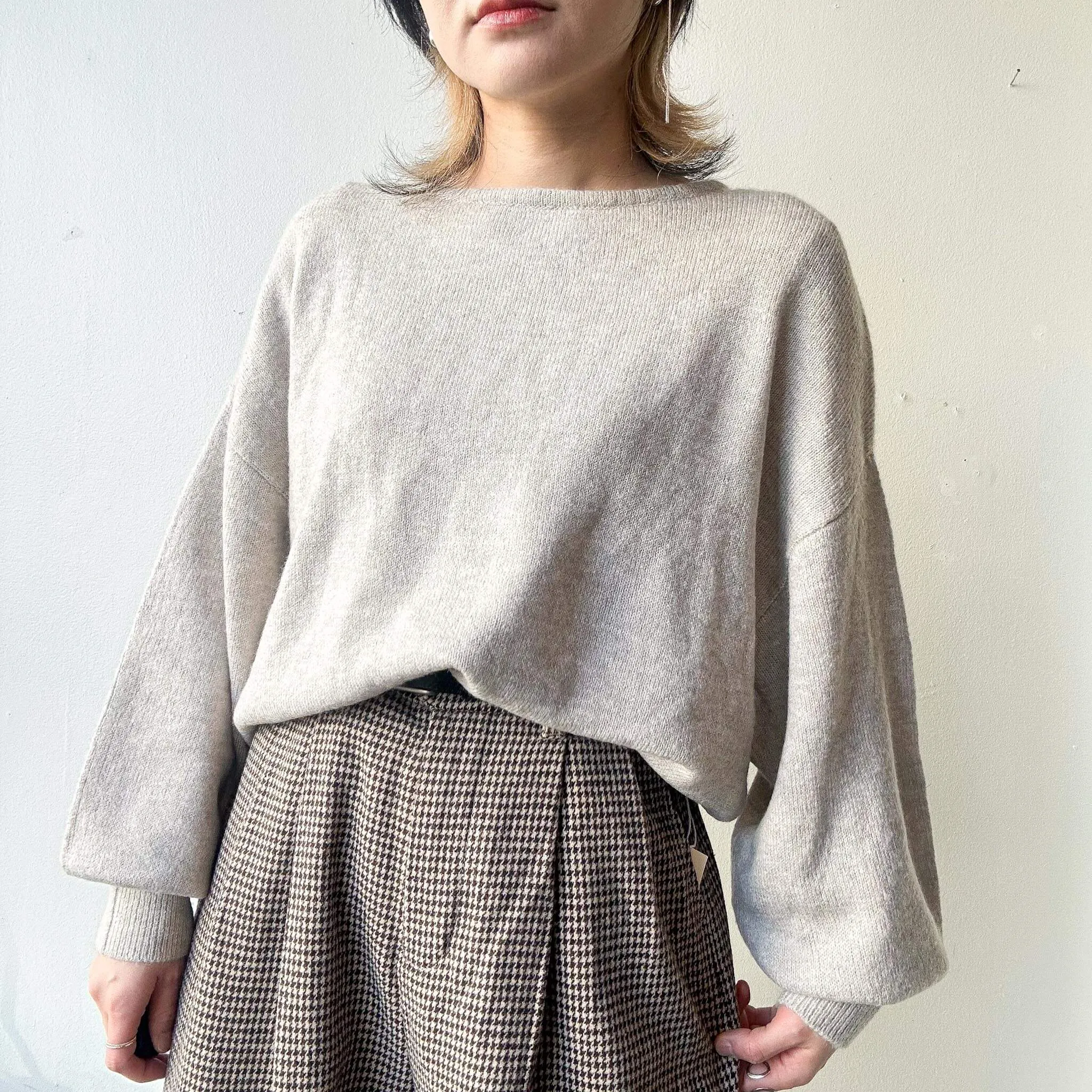 OPTIM | Wool Blend Dolman Knit Pullover