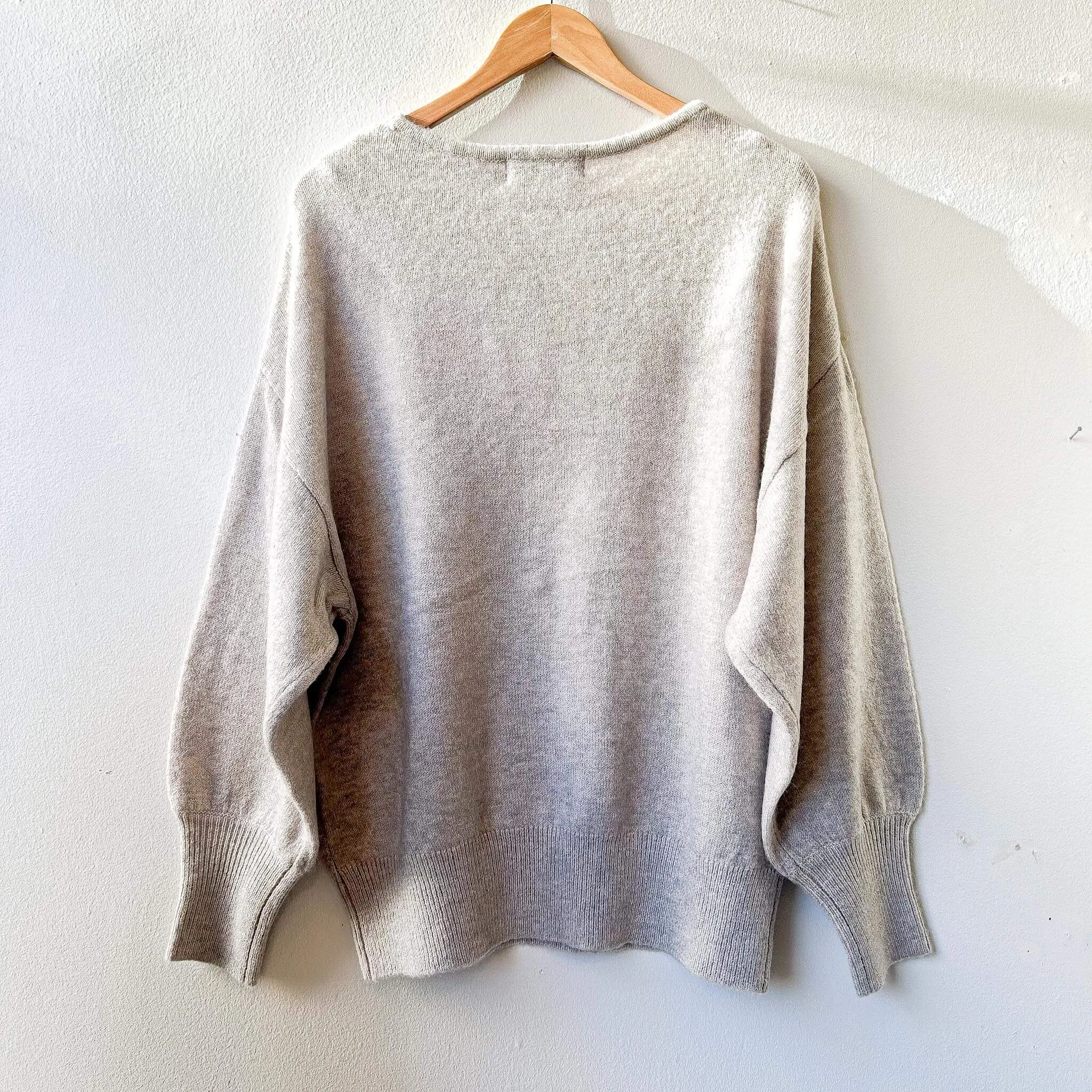 OPTIM | Wool Blend Dolman Knit Pullover