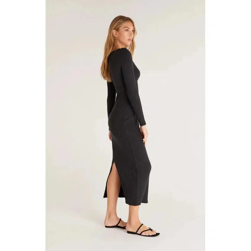 ORLA RIB MIDI DRESS