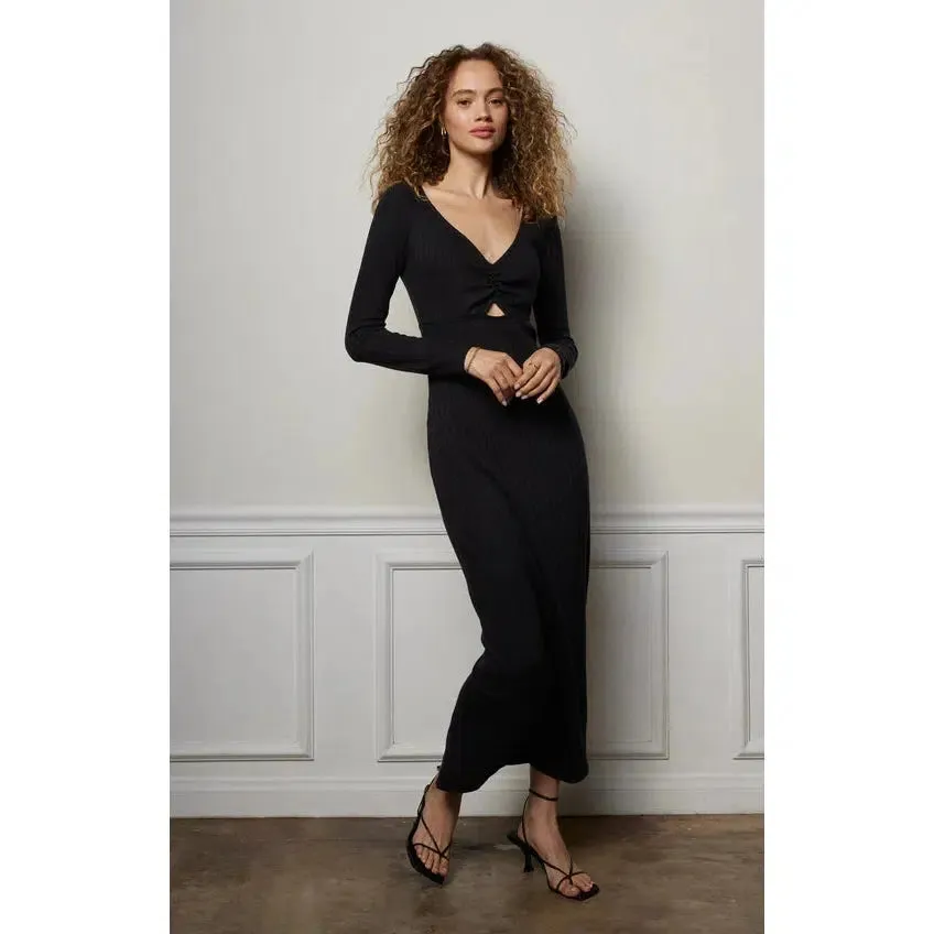 ORLA RIB MIDI DRESS