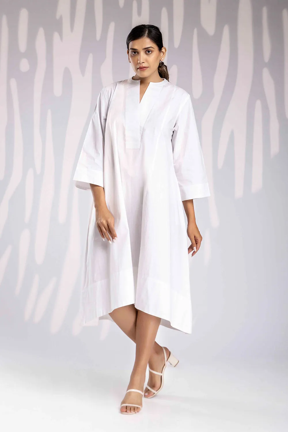 Oversize Long Dress - White