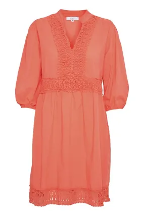 Pamela Dress - Living Coral