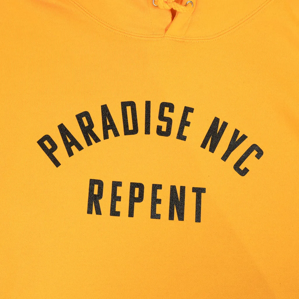 Paradise NYC - Repent Pullover Hooded Sweatshirt - Gold