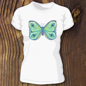 Peacock Butterfly women's tee