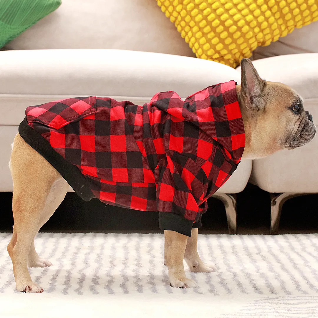 Plaid Snuggle Hoodie   Scarf Combo