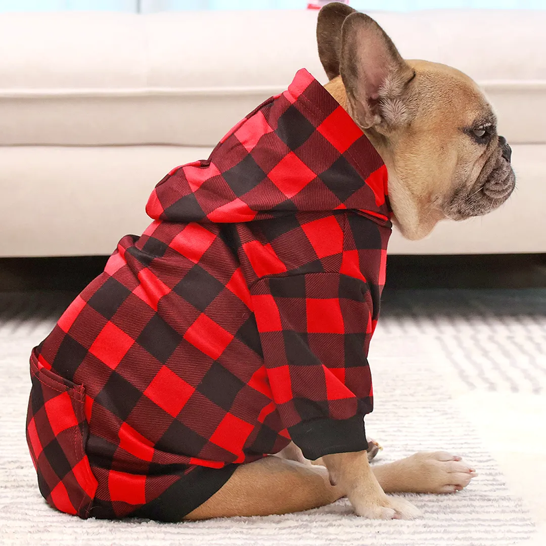 Plaid Snuggle Hoodie   Scarf Combo