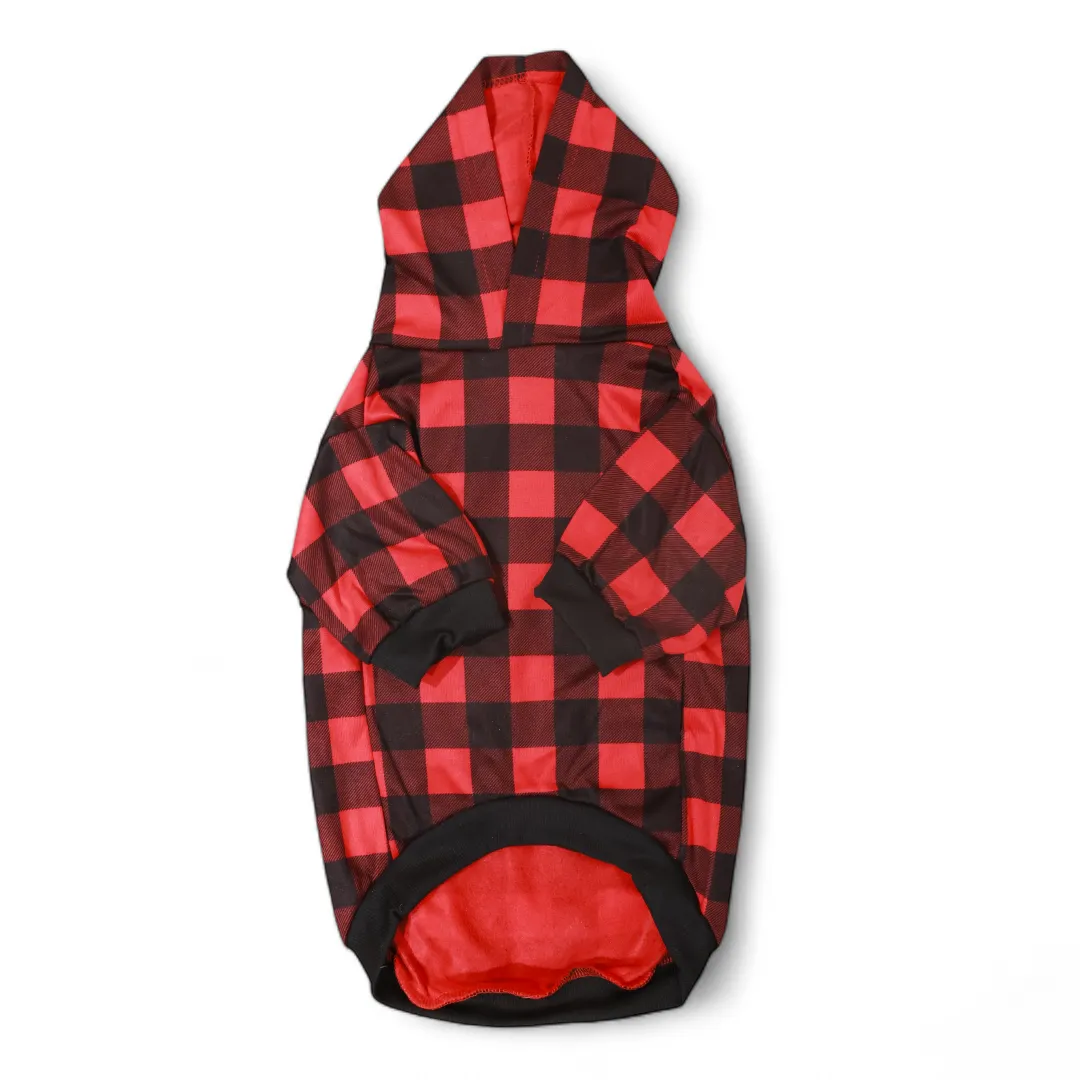 Plaid Snuggle Hoodie   Scarf Combo