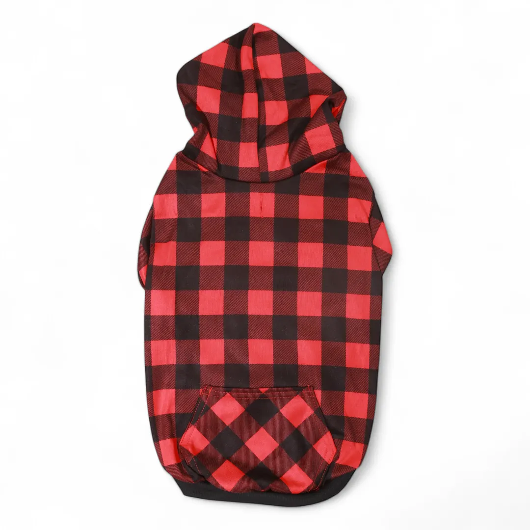 Plaid Snuggle Hoodie   Scarf Combo