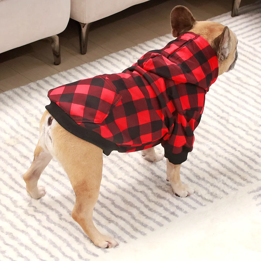 Plaid Snuggle Hoodie   Scarf Combo