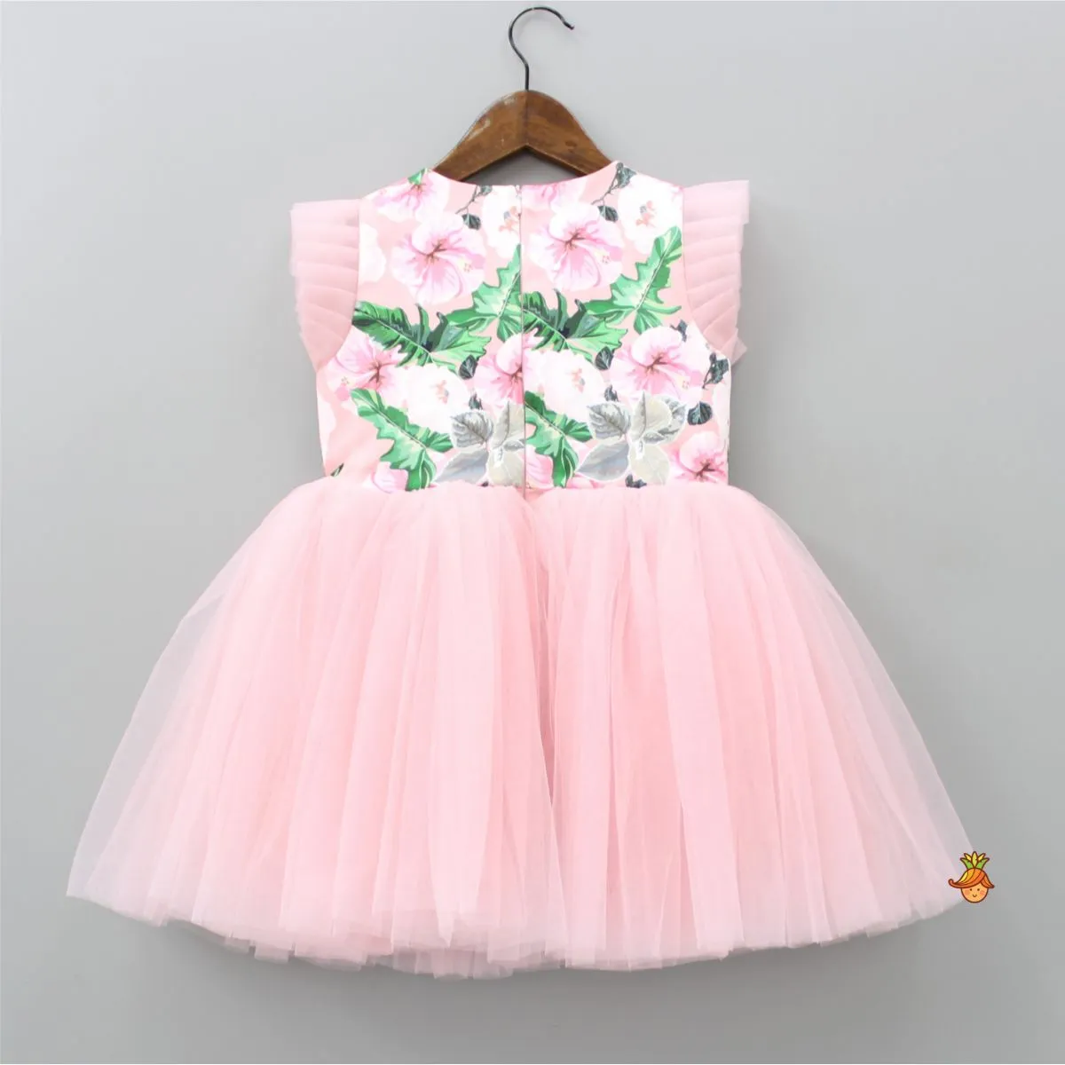 Pre Order: Exquisite Floral Printed Frilly Dress