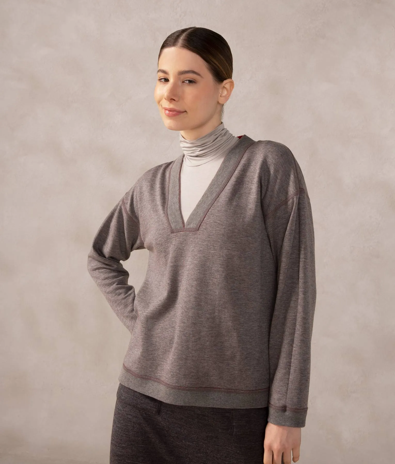 Premium Alpaca and Cotton Basic sweater