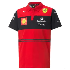 Puma Ferrari Kids Polo, Red, 2022