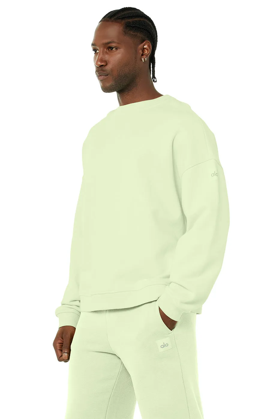 Renown Crew Neck Pullover - Limelight