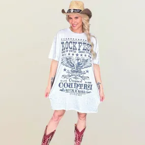 Rockfest Graphic Relaxed Fit T-Shirt Dress